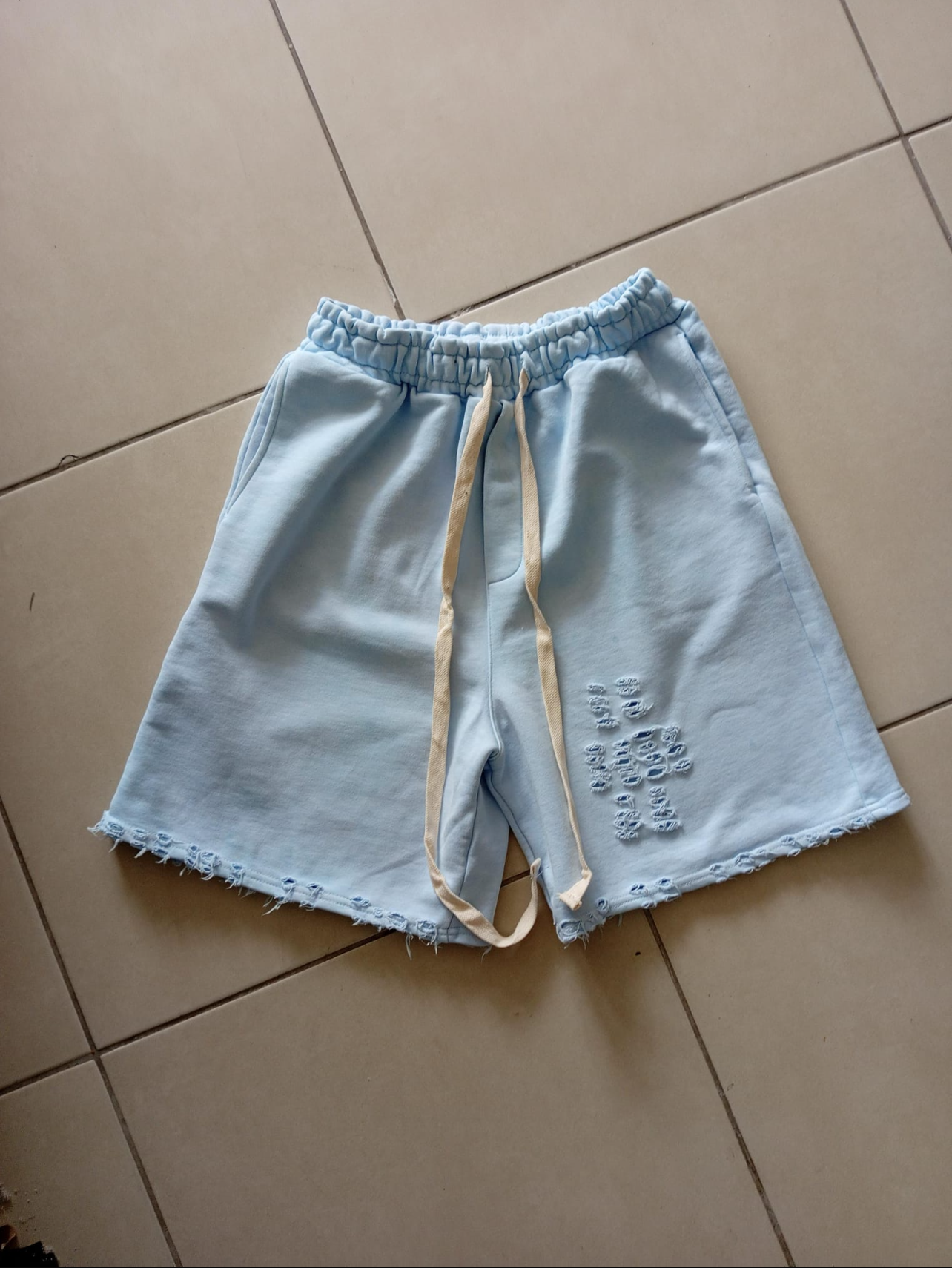 מכנס קרעים לגבר (תכלת)